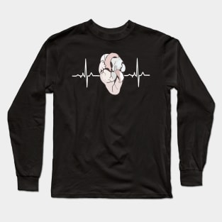 ECG - Heart white Long Sleeve T-Shirt